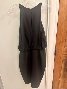 Elizabeth and James Black High-Low Blouson Dress